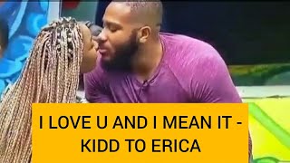 BIG BROTHER NAIJA ERICA AND KIDDWAYA CONFESS LOVE IN A SWEET WAY [upl. by Sayette]