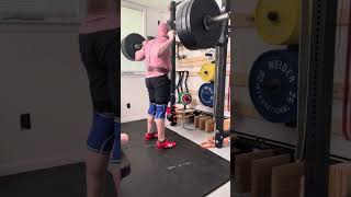 1125kg  248lb x10 High Bar Back Squat [upl. by Zednanreh]