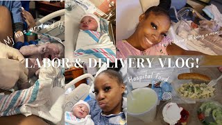 LABOR amp DELIVERY VLOGMY WATER BROKE First 24 hrs of a first time mom laborpain waterbreak [upl. by Dorsy]