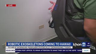 Exoskeletons introduced in Hawaii [upl. by Ateuqal]