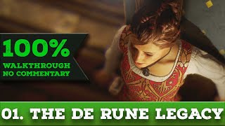 A Plague Tale Innocence 100 Walkthrough All Achievements  Collectibles 01 THE DE RUNE LEGACY [upl. by Htnnek14]