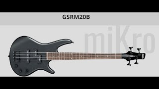 REVIEW  Ibanez Mikro GSRM20B ShortScale Bass Guitar  Weathered Black [upl. by Tanya296]