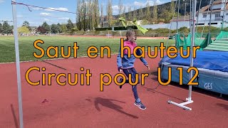 Apprentissage saut en hauteur pour U10U12 en circuit  EJCA [upl. by Leighland]