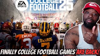 ITS BACK College Football 25  Official Reveal Trailer REACTION [upl. by Ydnarb593]