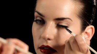 How to Use an Eyeliner Brush  Makeup Tips [upl. by Atterrol]