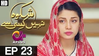 Shikwa Nahin Kissi Se  EP 23  Aplus  Shahroz Sabzwari Sidra Batool Sonia Mishal  C4M1 [upl. by Montana]