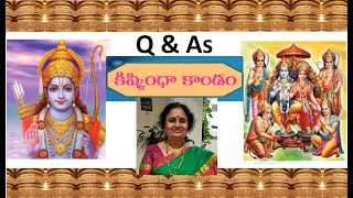 10th Class Telugu  Valmiki Ramayanam  Lesson 4  Kishkinda Kanda  Question and Answers [upl. by Hartzel]