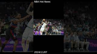 Brandon Millers putback at the buzzer lifts Hornets to victory over Pistons [upl. by Yltnerb945]