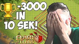 3000 POKALE WEG in 10 SEKUNDEN ☆ Clash of Clans [upl. by Hahsi473]