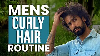 MY CURLY HAIR CARE ROUTINE  Tips To MANAGE CurlyDryWavy Hair for Men  Abhinav Mahajan [upl. by Doreg]