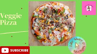 Home made Veggie Pizza  वेजी पिज़्ज़ा [upl. by Vanderhoek]