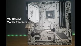 MSI B450M Mortar Titanium Unboxing [upl. by Jard334]