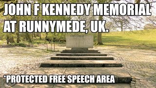 The John F Kennedy Memorial at Runnymede  The last place in the UK where you have free speech [upl. by Aninay]