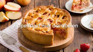 Appeltaart extra deeg met aardbeien [upl. by Schofield]