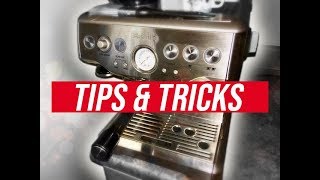 Breville Barista Express  TIPS TRICKS AND BASIC LATTE ART [upl. by Jennings]