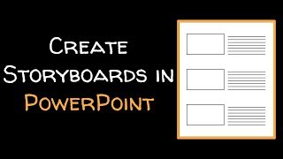 Create a storyboard template in PowerPoint [upl. by Lorie833]