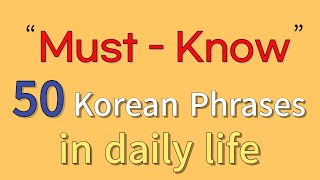 50 Most basic korean phrases for beginners  useful korean expressions super easy [upl. by Aiz33]