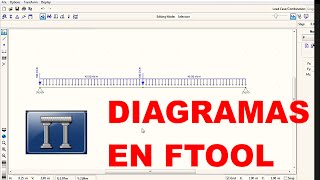 FTOOL Calculo de momentos deflexiones y cortantes de una viga [upl. by Seto]