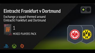 FIFA 22 SBC  MARQUEE MATCHUPS EINTRACHT FRANKFURT VS DORTMUND  NO LOYALTY [upl. by Nilat206]