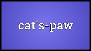 Catspaw Meaning [upl. by Naig]