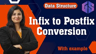 Lec38 Infix to Postfix Conversion  Infix➡️Postfix Conversion with examples  Data Structure [upl. by Vivl]