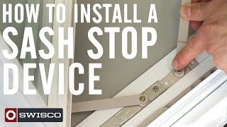 How to Install a Sash Stop Device on a Casement Window 1080p [upl. by Mitzie]