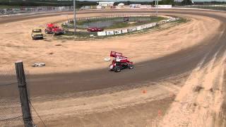 Sprint car driving school with Sammy Swindell [upl. by Nyladgam829]