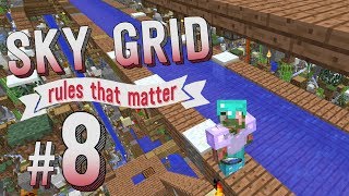 Minecraft  Farm Tower  SkyGrid Rules That Matter 8 [upl. by Aihselef]