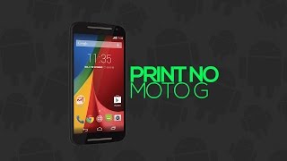 Como Tirar Print da Tela no Moto G123 Geração [upl. by Der617]