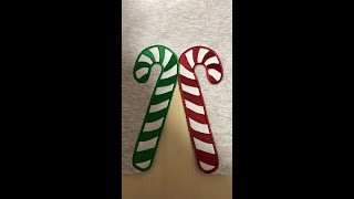 Side Seam Candy Cane  TShirt or Sweatshirt Design Applique Machine Embroidery [upl. by Winni]