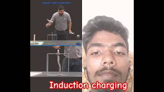 INDUCTION CHARGING BY physicsexperiment physics chemistry motivation bsnursing shortvideo [upl. by Aicerg]