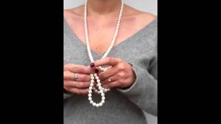 How to wear a long strand of pearls [upl. by Zelig]