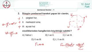 12Sınıf MEB Fizik Kazanım Kavrama Testi1 TEST GÜNCELLENDİ Linki açıklamada [upl. by Darci]