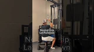 Neutral Grip Lat Pulldown [upl. by Naharba]