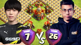 World Champion Player vs Sumit 007 in Clash of Clans [upl. by Enilrem]