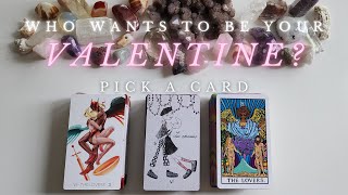 🥹Who Wants To Be Your Valentine 💘 Pick A Card Tarot Reading 🔮 [upl. by Anilac172]