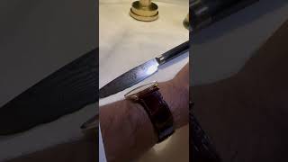 Patek Philippe Calatrava 5196 at SW Steakhouse at Wynn Las Vegas shorts watches watch patek pp [upl. by Oiramrej]