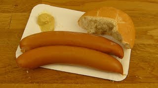 German Bockwurst Mit Senf Mustard [upl. by Aznarepse296]