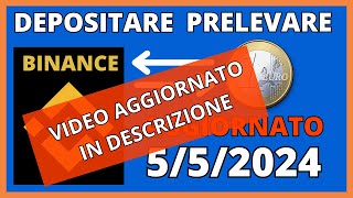 BINANCE BONIFICO SEPA  Prelevare ⚠VIDEO AGGIONATO IN DESCRIZIONE [upl. by Ahsiyn702]