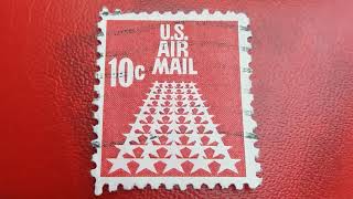 US AIR MAIL STAMP 10 C [upl. by Boyt]