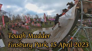 Tough Mudder Finsbury Park  15 April 2023  10km course  All obstacles [upl. by Alehc86]