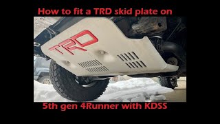 Can you fit a TRD skid plate on a 4Runner with KDSS [upl. by Suiluj579]