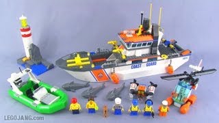 LEGO Coast Guard Patrol set 60014 review [upl. by Herzen359]