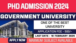 New PhD Admission Application 2024  Presidency University  State Government University in Bengal [upl. by Procto28]