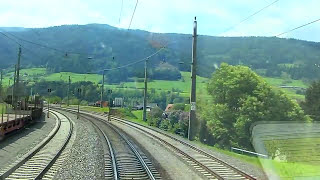 Führerstandsmitfahrt Bruck a d Mur  Villach Hbf  Cab Ride HD  ÖBB 1116 [upl. by Geralda]