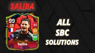 SALIBA 99 ALL SBC SOLUTION  MADFUT 24 [upl. by Leizahaj]