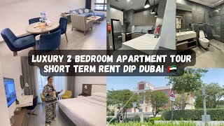 Two Bedroom Apartment Tour In Dubai  Short Term Rental Dubai pakistanimomabroad8226 [upl. by Joanne997]