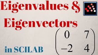 Eigenvalues and Eigenvectors in SCILAB TUTORIAL [upl. by Rezeile]