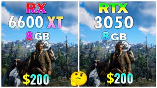 RTX 3050 vss RX 6600 XT  Test in 10 games at 1080P max settings [upl. by Ditzel]