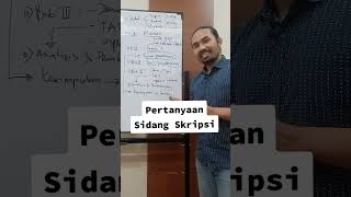 Pertanyaan Sidang Skripsi [upl. by Amalie821]